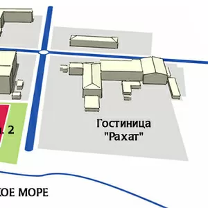 Продаются 2 земельных участка в г.Актау,  1 микрорайон,  прибрежная зона