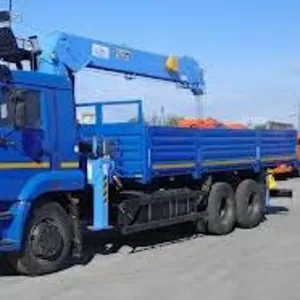 Бортовой автомобиль КАМАЗ 65117 с краном-манипулятором Palfinger PK235