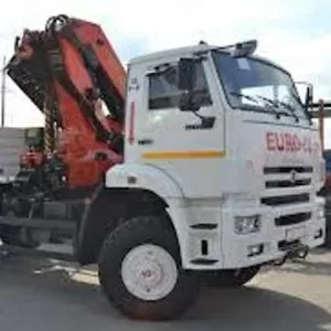 Бортовой автомобиль FUSO Canter с краном-манипулятором Fassi F65A.0.2