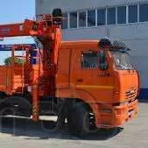 Бортовой автомобиль КамАЗ-43118 с краном-манипулятором Atlas 12
