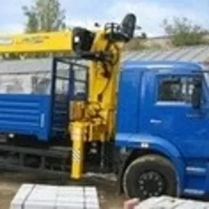 КМУ SOOSAN SCS 736 на бортовом КАМАЗ-65117-N3
