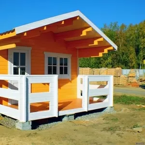 Дачные дома из дерева. Садовый домик за 3 недели!