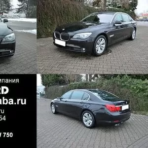 Аренда автомобиля BMW 750 белого и черного цвета для любых мероприятий