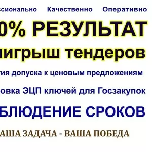 100% РЕЗУЛЬТАТИВНО! Подготовка документов на ТЕНДЕР и КОНКУРС