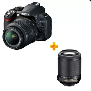 NIKON D3100+2 объектива (18-55, 55-200) kit идеальный вариант 