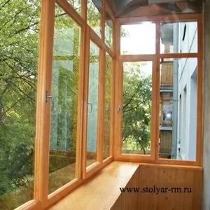 Балконные рамы. Пластиковые и деревянные.