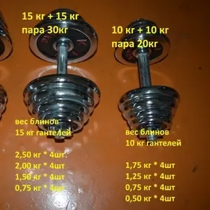 Гантели разборные заводские