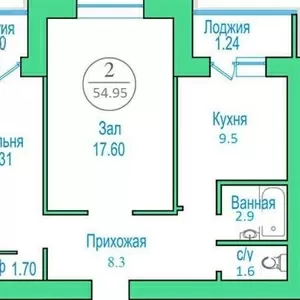 продам квартиру в шыгыс строящийся дом 2х комн