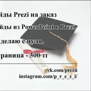 Видео слайды Prezi на заказ 