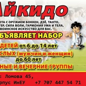 Айкидо. Объявляется набор детей и взрослых