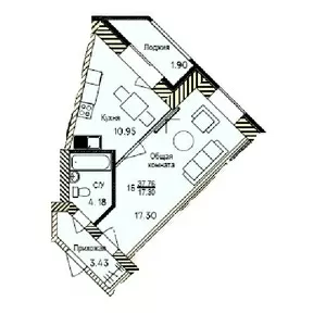 ПОЛНОЦЕННАЯ квартира 37, 76м2 п. Косши 18мес рассрочка ЖК Алтын Орда3