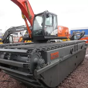 Плавающий экскаватор HITACHI ZX200 (экскаватор амфибия)
