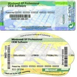Microsoft Windows XP Professional SP2/SP3 (x32) (стикеры)