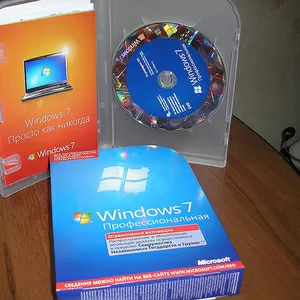 Microsoft Windows 7  Professional Russian (СНГ) Box  32 64 Bit