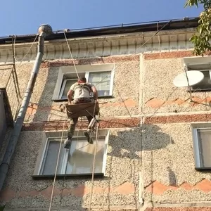 Высотные работы.Утепление межпанельных швов.Ремонт балконов и крыш.