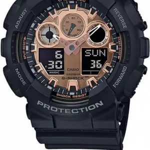 Часы Casio GA-100MMC-1A. Black and Rose Gold. G-Shock. Оригинал 100%.