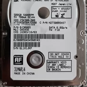 Продается жёсткий диск (HDD) HGST