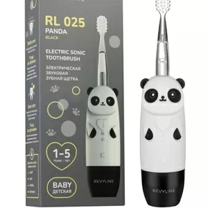 Зубная щетка для детей Revyline RL025 Panda,  черная