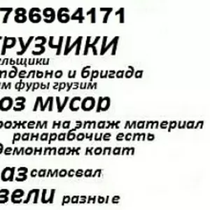 Грузчики рабочие ищем работу перезд копат демонтаж с опл обьем или час