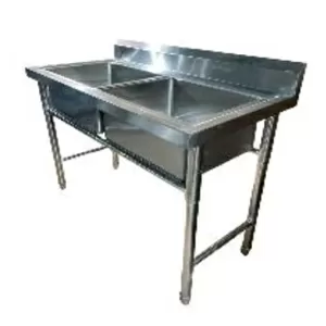 МОЙКА  ДВОЙНОЙ  (120х60х80) Габариты: Длина (мм): 1195 Ширина (мм): 63