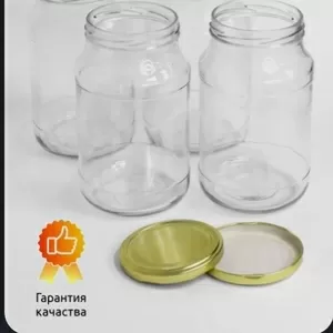 Продам 1 литр стеклянные банки с крышкой Твист 