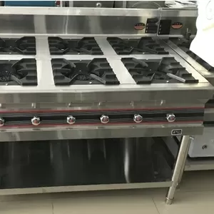 Плита промышленная газовая 6 конфорочная Длина - 116 см Ширина - 83, 5 