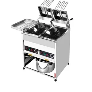 Фритюрница для фри и курицы 20+20 литров 380 В. Электрическая Модель: 