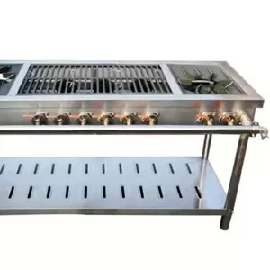 Газовая плита производственная  на 8 конфорок - для баров,  кафе,  ресто