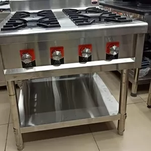 Газовая плита профессиональная 4 конфорочная - для баров,  кафе,  рестор