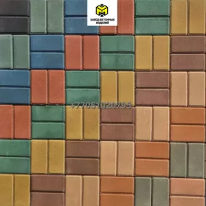 Вибропрессованная брусчатка Алматы-Тротуарная плитка