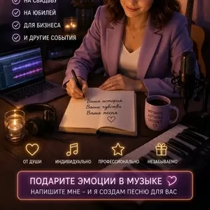 Песня на заказ это подарок,  который запомнится навсегда.