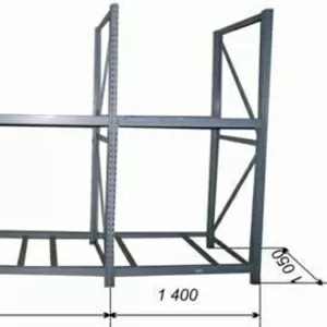 стеллажи высокой нагрузки (под паллеты),  бу   